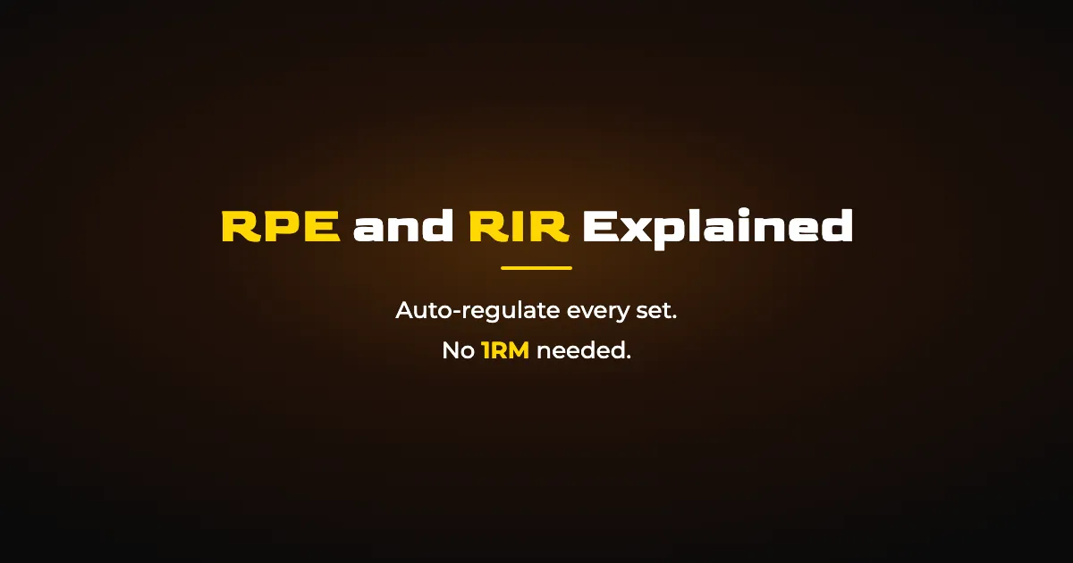 RPE and RIR Explained: How to Auto-Regulate Your Training